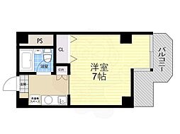 メゾン・シクロ ワンルームの間取図画像