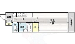 ノルデンハイム東三国2 1Kの間取図画像