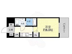EXE大阪NORTHGATE 1Kの間取図画像