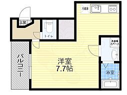 ハーモニーテラス豊新 ワンルームの間取図画像
