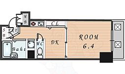エステムコート新大阪 1DKの間取図画像