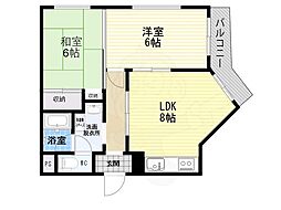 メゾンアオイEX 2LDKの間取図画像