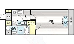 スプランディッド新大阪DUE 1Kの間取図画像
