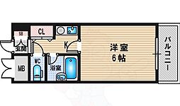 ロイヤルハイツパート2西淡路 1Kの間取図画像