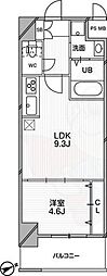 グランルクレ新大阪 1LDKの間取図画像