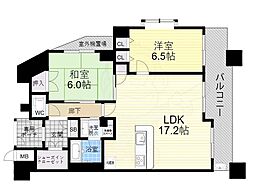 プレサンス新大阪ステーションフロント 2LDKの間取図画像