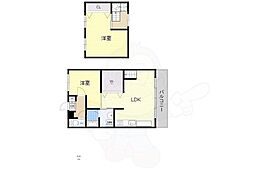 エルブ新大阪 2LDKの間取図画像