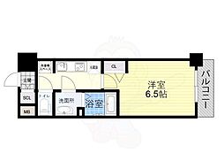 ArtizA新大阪D.C. 1Kの間取図画像