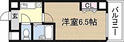 ディザイア新大阪 1Kの間取図画像
