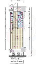 フェニックス新大阪 1Kの間取図画像