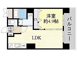 ノルデンタワー新大阪プレミアム 1LDKの間取図画像