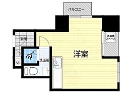 大京ビルマンション新大阪 ワンルームの間取図画像