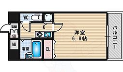モンテ新大阪 1Kの間取図画像