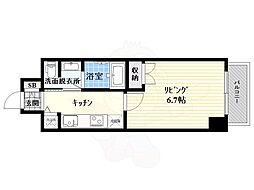アドバンス新大阪6ビオラ 1Kの間取図画像