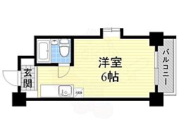 メゾン・ド・サンセール ワンルームの間取図画像