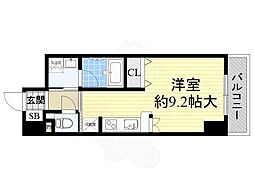 アーバネス淀川 ワンルームの間取図画像