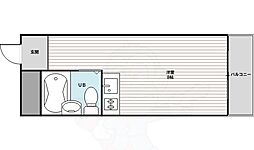 メゾン第3新大阪 ワンルームの間取図画像