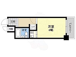 ライオンズマンション新大阪第3 ワンルームの間取図画像