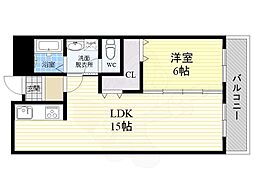 ワコーレジデンス 1LDKの間取図画像
