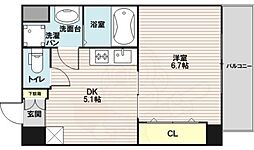 エクセル新大阪 1DKの間取図画像