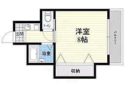 ロイヤルアメニティー 1Kの間取図画像