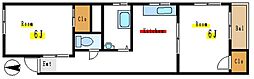 ハイツ協和 2Kの間取図画像