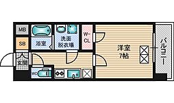 Osaka Metro御堂筋線 西中島南方駅 徒歩8分の賃貸マンション 5階1Kの間取り