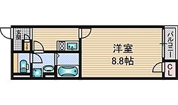 レオネクスト下新庄 1Kの間取図画像