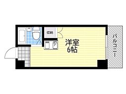ベルメゾンロゼ ワンルームの間取図画像