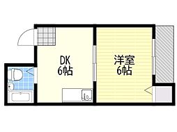 ビスタ瑞光北 1DKの間取図画像