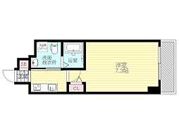 エグゼ新大阪南 1Kの間取図画像