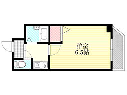 ベルエトワールK 1Kの間取図画像