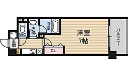 新大阪南グランドマンション 1Kの間取図画像