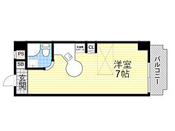 ラ・パルフェ・ド・パラツィーナ ワンルームの間取図画像