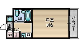 ファミールハイツ北大阪5号棟弐番館 1Kの間取図画像
