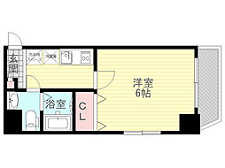 Luxe十三東 1Kの間取図画像