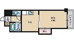 ローズコーポ新大阪7 1DKの間取図画像
