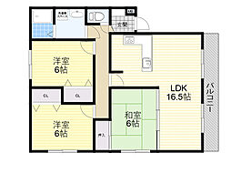 サンバレイ緑地B 3LDKの間取図画像