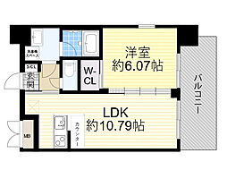 プレジオ御幣島 1LDKの間取図画像
