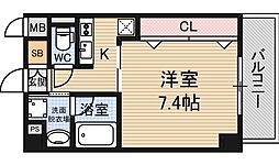 DolceVita1 1Kの間取図画像