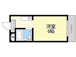 スタンドアップ瑞光 ワンルームの間取図画像