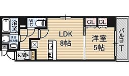 セントロイヤルクラブ新大阪 1LDKの間取図画像