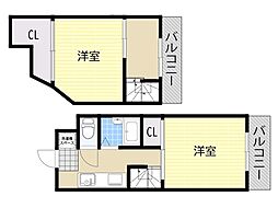 ファイブツー 1LDKの間取図画像