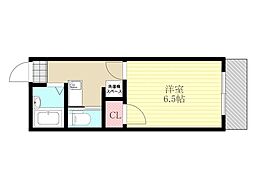 アドバンス3 1Kの間取図画像