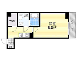 RitzSQUAREdomani 1Kの間取図画像