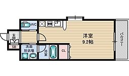 エクセレント上新17 ワンルームの間取図画像