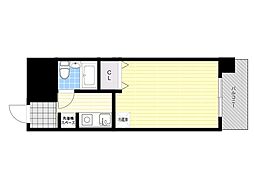 エスリード新大阪第3 1Kの間取図画像