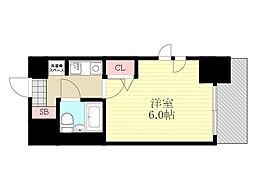エスリード北大阪 1Kの間取図画像