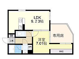 GRANDSTEADY西中島 1LDKの間取図画像