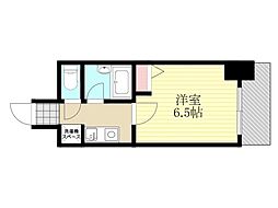 エスリード新大阪第5 1Kの間取図画像